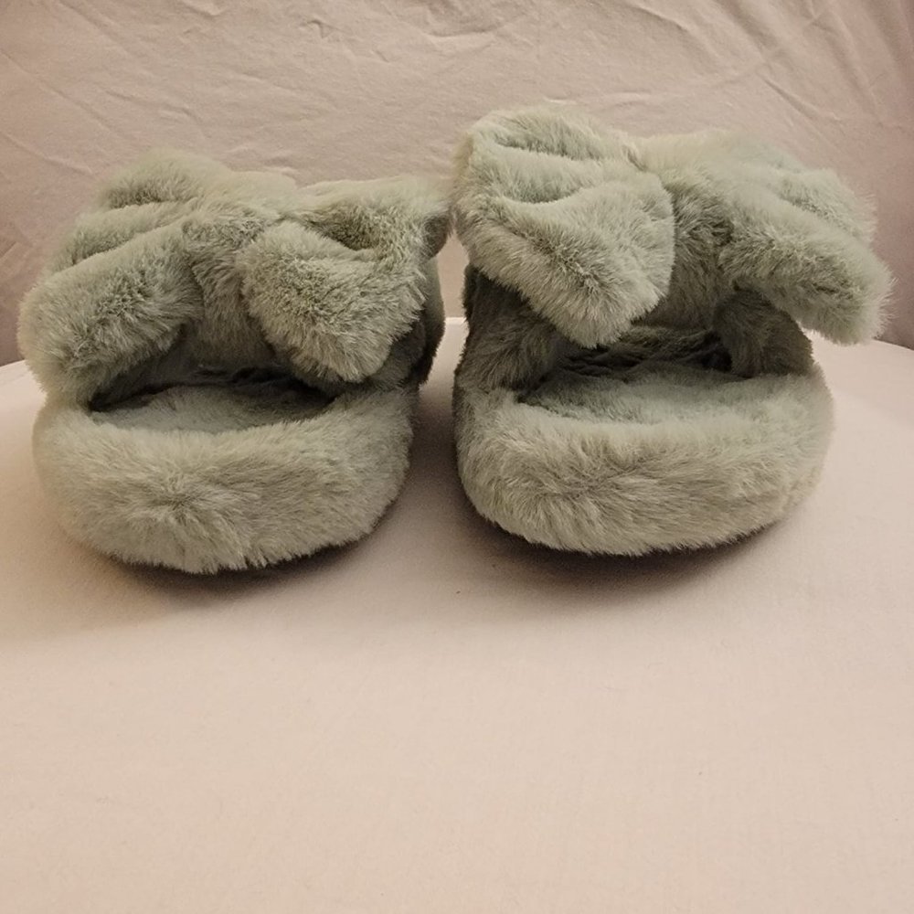 Nib Mint Color Mata Trendsetter Fuzzy Slippers Si… - image 2